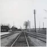 Järnvägsövergång vid Järrestad station.