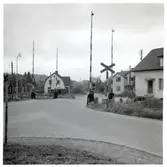 Järnvägsövergång i Glimåkra på sträckan mellan Älmhult och Sibbhult.