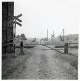 Järnvägsövergång vid Immeln station.