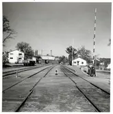 Järnvägsövergång vid Arkelstorp station.