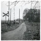 Järnvägsövergång vid Åsumtorp, på sträckan mellan Långebro och Gärds Köpinge.