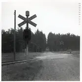 Järnvägsövergång vid Everöds Fure, på sträckan mellan Gärds Köpinge och Everöd.