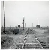 Järnvägsövergång vid Österliaby, på sträckan mellan Degeberga och Olseröd.