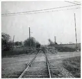 Järnvägsövergång vid Olseröd, på sträckan mellan Degeberga och Brösarp.