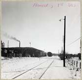 Järnvägsövergång vid Hanaskog, på sträckan mellan Hanaskog-Bjarlöv.