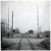 Järnvägsövergång vid Bjärlöv, på sträckan mellan Färlöv-Hanaskog.