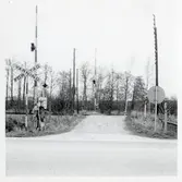 Järnvägsövergång vid Osbyholm, på sträckan mellan Eslöv och Långebro.