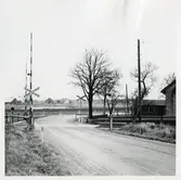 Järnvägsövergång vid Kastberga, på sträckan mellan Eslöv och Långebro.