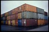 Upplag med containers