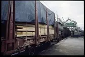 Godsvagnar vid Trelleborg färjeläge.
