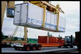 Lastning av Jumbocontainer 1230518 på lastbilssläp.