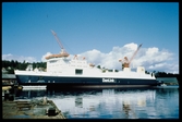 Danlink Öresund i hamnen. Pågående reparations arbete.