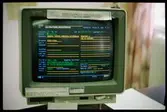 Fraktsedelsregistrering. IBM-dataskärm.