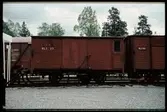 Sluten godsvagn Nr.23 och Nr.25 BLJ Byvalla Långshyttans Järnväg.
