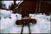 Snöröjning vid Stockaryd.