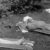 Badreportage, Hästhagen, Gustavsvik.
3 juni 1958.