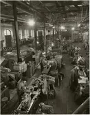 Vy över Trafikaktiebolaget Grängesberg - Oxelösunds Järnvägar, TGOJ verkstad i Eskilstuna.