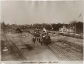 Vy över Grängesbergs C station 1902.