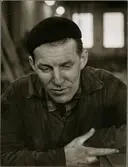 Stig Ivarsson vid Trafikaktiebolaget Grängesberg - Oxelösunds Järnvägar, TGOJ verkstad i Kopparberg.