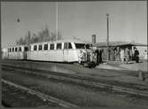 Rälsbuss Trafikaktiebolaget Grängesberg - Oxelösunds Järnvägar, TGOJ Yo8 B13 vid Kopparberg station.