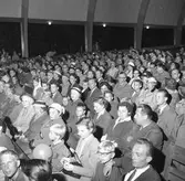 Valupptakt i Folkparken.
14 augusti 1958.