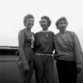 Dam-DM i friidrott.
Augusti 1958.