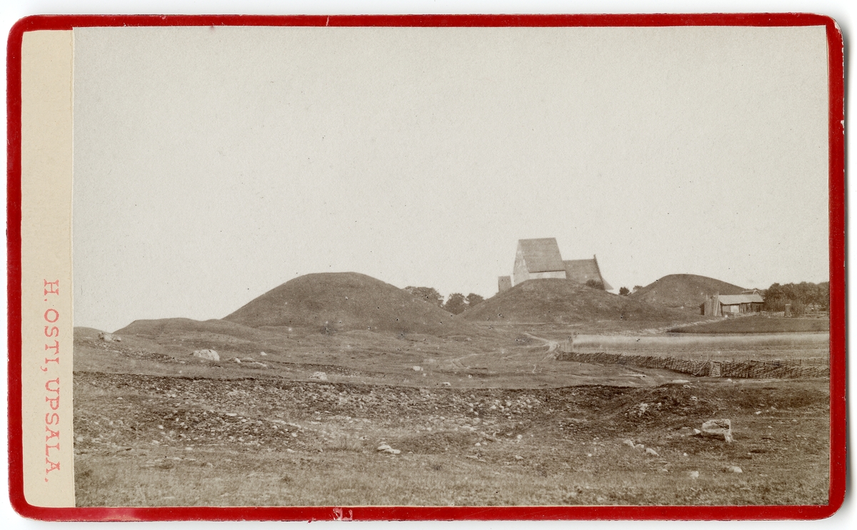 Henri Osti's Fotografiateliér, Old Uppsala mounds, Old Uppsala 1860 - 1870s