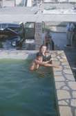 Två argentinska ungdomar i pool