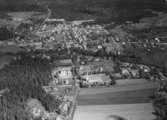 Flygfoto över Vrigstad i Jönköpings län. Nr M 972