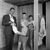Eklundaskolans gymnastik.
6 november 1958.
