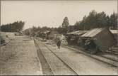 Statens Järnvägar, SJ A 1016, SJ B 1035 kolliderade vid Malmslätt station 1912.