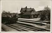 Spånga station. Stockholm - Västerås - Bergslagens Järnvägar, SWB Y3 79.