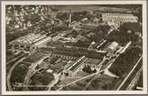 Flygfoto över Statens järnvägars Centralverkstad i Örebro.