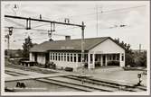 Järnvägsstationen i Rostock, uppförd 1941.