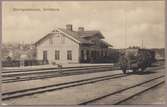 Åtvidabergs järnvägsstation. Spännanordning för vajer till ställverk.