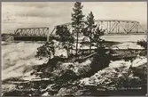 Järnvägsbro över Umeälven vid Lycksele.