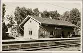 Järnvägsstationen Sandhem.