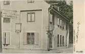Vykort - Carl von Linnés bostadshus på Svartbäcksgatan 27. kvarteret Örtedalen, Uppsala omkring 1900