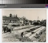 Torpedbåtslipen, utfyllnad mellan färdiga betongsträngar