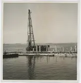 Slagning av btg-pålar västra kajsidan