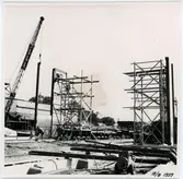 Verkstad för träfartyg, montering av INP - balkar