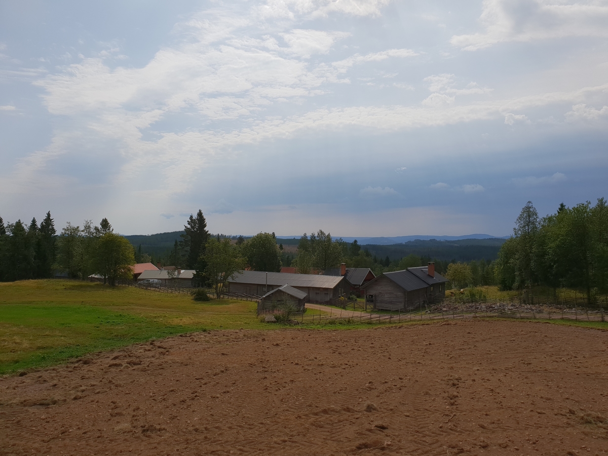 Jennie Tiderman-Österberg, Vy över Brindbergs fäbodar, Älvdalen, 2018.