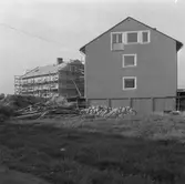 Diverse bilder, 1958.
Byggarbete.