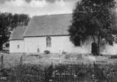 Kållereds kyrka sydfasad c:a 1900. Vykort