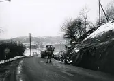 Vommedalsbacken-Streteredsvägen 1966.
Breddning.