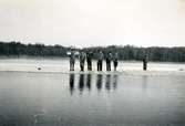 1930-tal Tulebosjön.
Isupptagning.