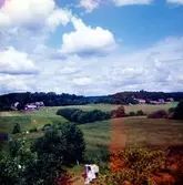 Vy från väster ca 1960-tal
Hedbäckens dalgång
Fr.v. Kålleredsgården 