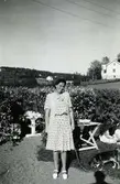 Inez Franzén f. 1912 d. 1989, 1940-tal.
Telefonist i Kållered.
Baksidan av Sionkapellet, G:a Riksv.. Kapellet inrymde telefonstationen.
Huset till höger: Knipan, Per Pettersson ägde detta hus på 1950-60-talen.