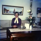 Brattåshemmet, 1980-tal.
Avtackning av vårdbiträde Inga Svanberg, 1919-2008.