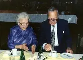 RK Kållered 1988.
Röda Korset 50-årsjubileum.
Kållereds Värdshus, G:a Riksvägen.
Fr. v.:
Ulla Eklund, Sagered
Sven Skansing, Livered
